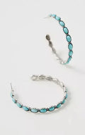 Teal Western Hoops