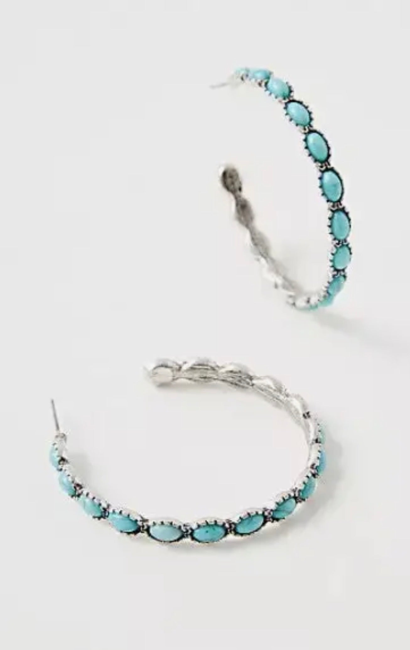 Teal Western Hoops