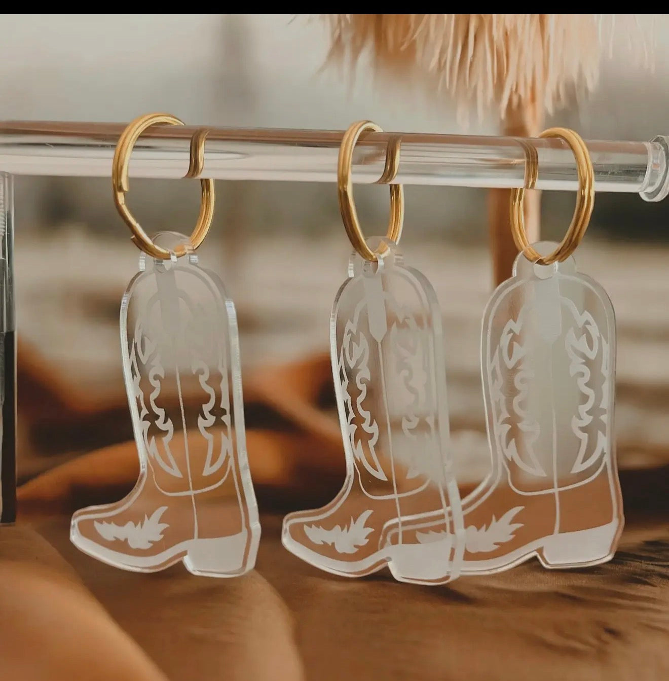 Cowboy Boot Keychain
