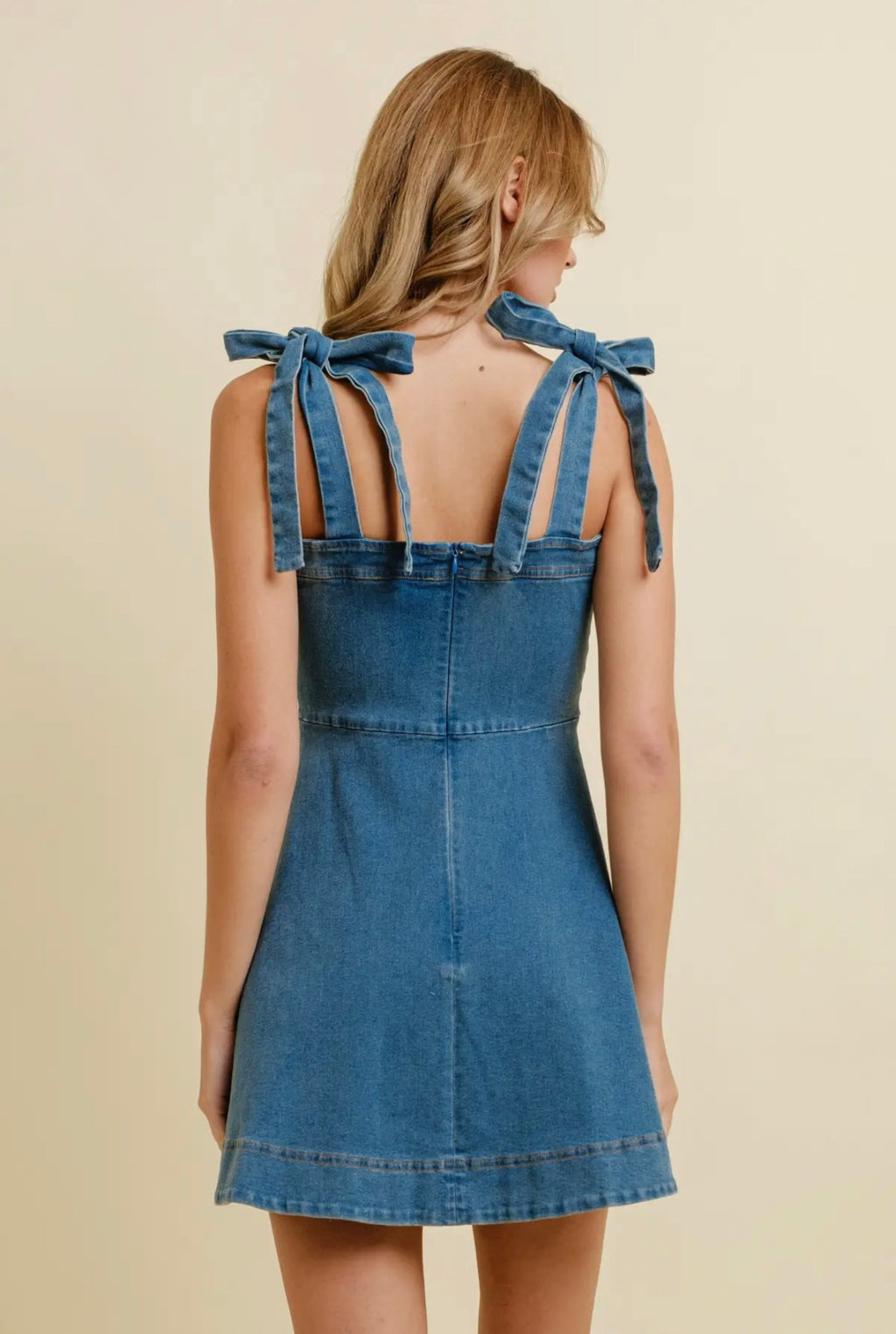Denim Strap Tie Mini