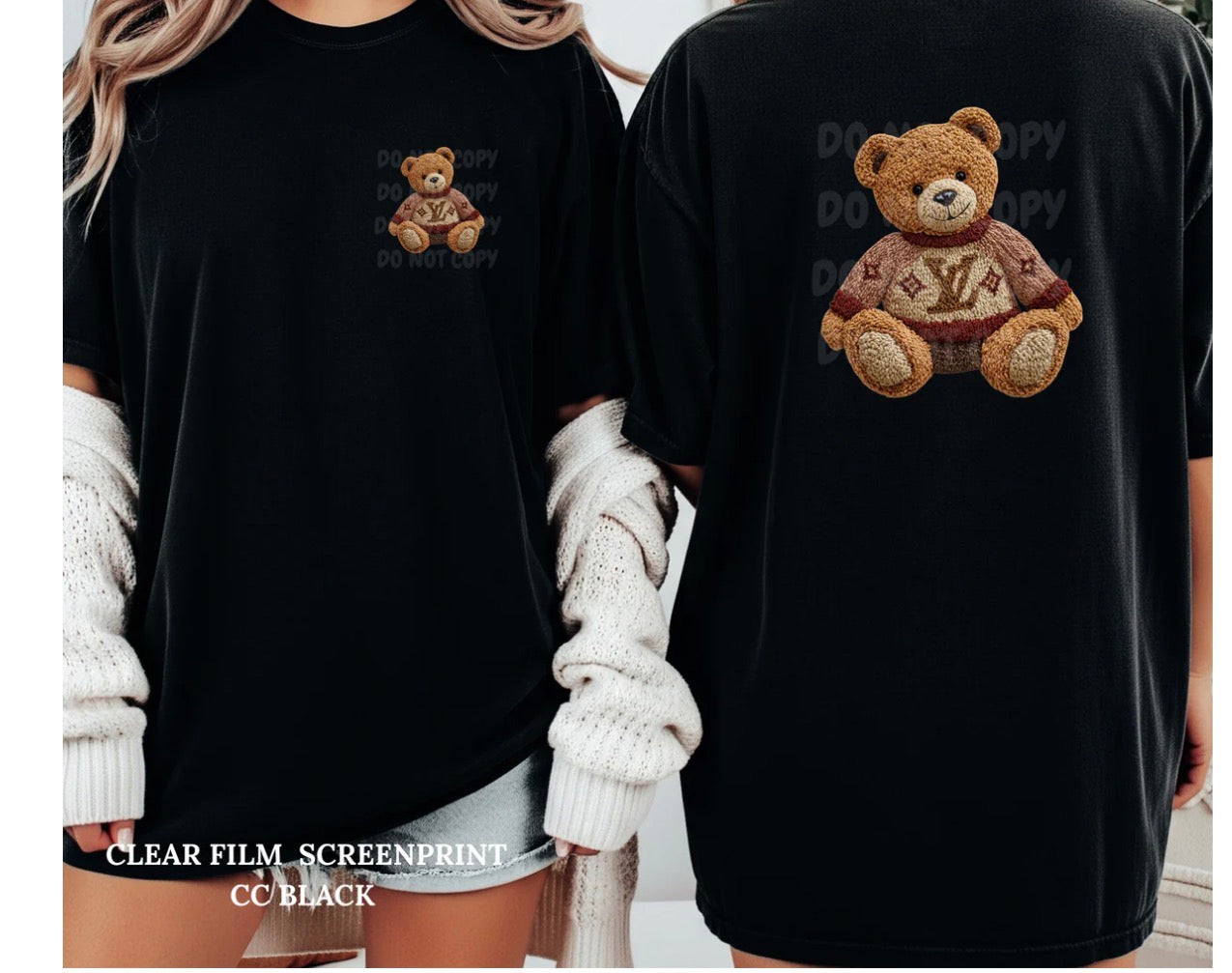 Teddy Faux Fur Graphic Tee