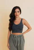 Wash Ribbed Padded Bralette