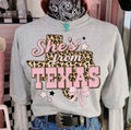 She's from Texas Tee, crew or tank
